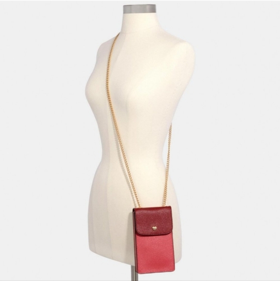 NWT Coach North/South Phone Crossbody in Colorblock - Picture 2 of 6